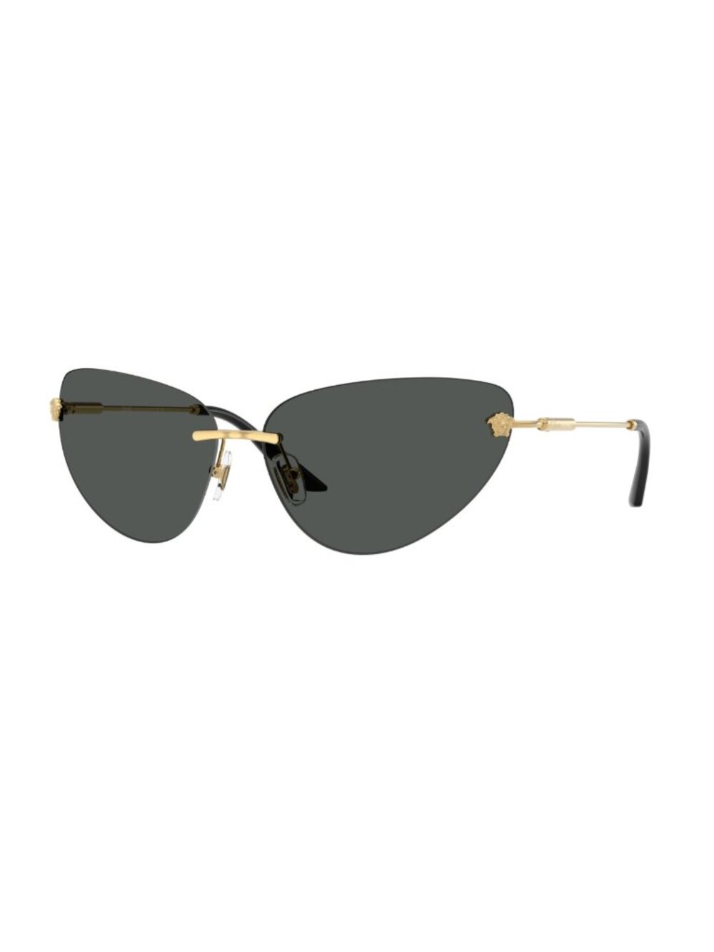 VERSACE VE2281 100287 Gold Dark Grey Women's 64 mm Sunglasses